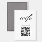 Magneet | Modern Wifi Qr Code (Voorkant / Achterkant)
