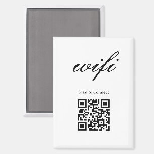 Magneet    Modern Wifi Qr Code 