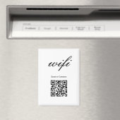 Magneet | Modern Wifi Qr Code (Insitu (Vaatwasser))