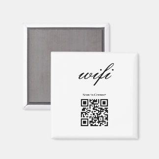 Magneet  | Modern Wifi Qr Code 