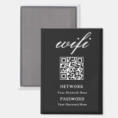 Magneet | Modern Wifi Wachtwoord Netwerk (Voorkant / Achterkant)
