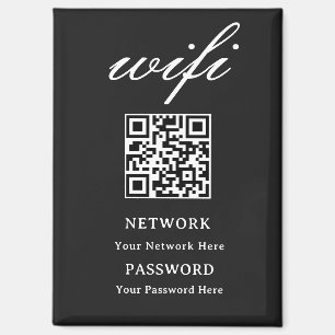 Magneet Modern Wifi Wachtwoord Netwerk