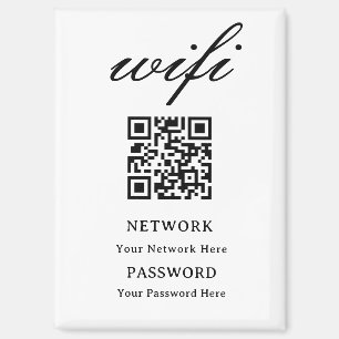 Magneet   Modern Wifi Wachtwoord Netwerk