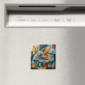 Magneet moderne piano schilderij (Insitu (Vaatwasser))