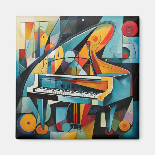 Magneet moderne piano schilderij