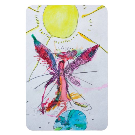 Magneet - Moeder God die de Geest van een Baby Cre (Verticaal)