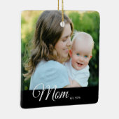 Magneet Moeder Opgericht Foto Moederdag Cadeau Keramisch Ornament (Rechts)