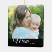 Magneet Moeder Opgericht Foto Moederdag Cadeau Keramisch Ornament (Links)