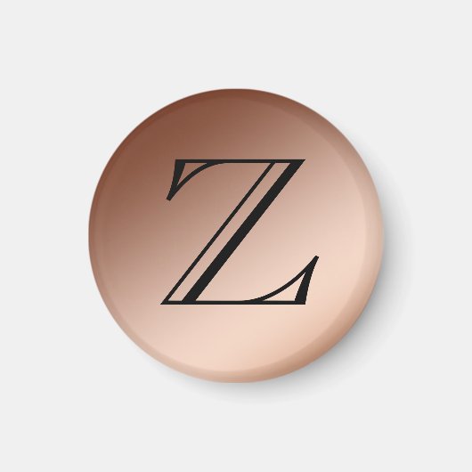 Magneet - Monogram, Koper (Voorkant)