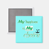 Magneet - motivatie - Mijn blijdschap is Mijn keuz (Voorkant / Achterkant)