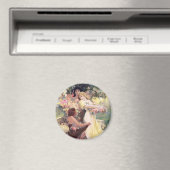 Magneet: Mucha - Geest van de Lente Magneet (Insitu (Vaatwasser))