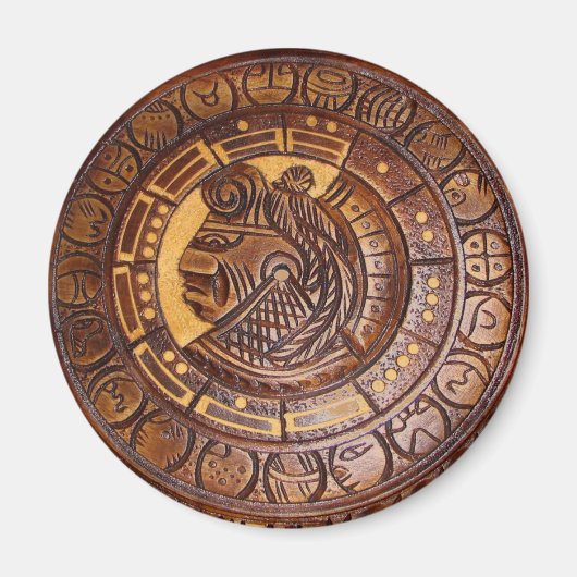 Magneet Native Amerikaans Kalender Symbool (Voorkant)