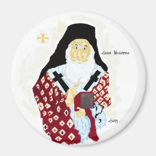 Magneet : Nectarios van Aegina Griekse heilige (Voorkant)