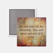 Magneet, neem geen leven... magneet (Voorkant / Achterkant)