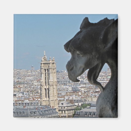 Magneet: Notre-Dame de Paris - Gargoyle Magneet (Voorkant)