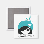 magneet - Officiële "TLV Derby Girls" Logo (Voorkant / Achterkant)