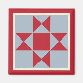 Magneet - Ohio Star Quilt Square (Voorkant)