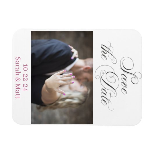 Magneet om de datum te reserveren Beachy gepersona (Horizontaal)