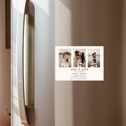 Magneet om de datum te reserveren, Foto Moderne da Magnetische Uitnodiging