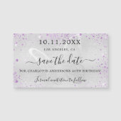 Magneet om de datum van de verjaardag van de zilve (Voorkant)