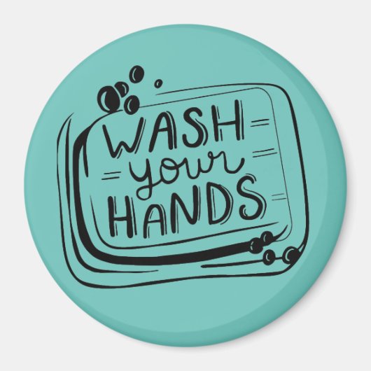 Magneet om je handen te wassen (Voorkant)
