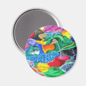 Magneet - Ontspan op Caribische vakantie (Voorkant / Achterkant)