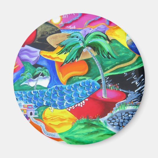 Magneet - Ontspan op Caribische vakantie (Voorkant)