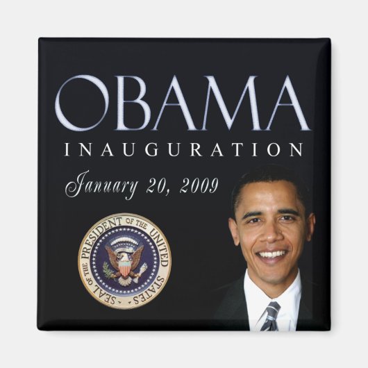 magneet op de inauguratiedag van obama (Voorkant)