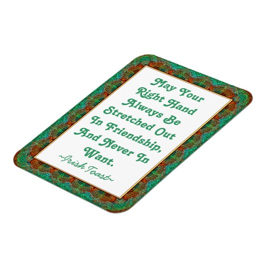 Magneet  Oud Iers Toast Faux-Tated lijst (Linkerzijde)