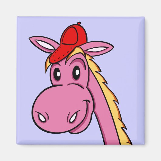 Magneet "Paard" cartoon (Voorkant)