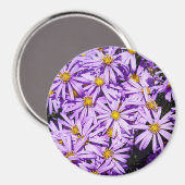 Magneet - paarse bloemen (Voorkant / Achterkant)