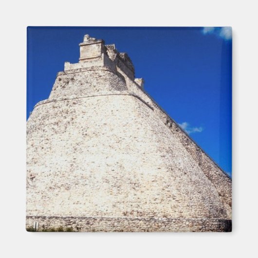 Magneet-Piramide van de Magiër - Uxmal, Mexico Magneet (Voorkant)