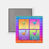 Magneet - Pop Art Martinis (Voorkant / Achterkant)