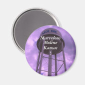Magneet: Prachtig, Moline, Kansas! Magneet (Voorkant / Achterkant)