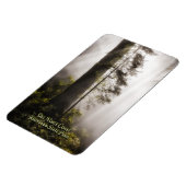 Magneet: Redwood Bomen, Mist, en Zonnestralen Magneet (Linkerzijde)