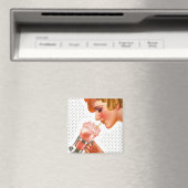 Magneet ~ RETRO Gal Genieten Soda Fontein Drink (Insitu (Vaatwasser))