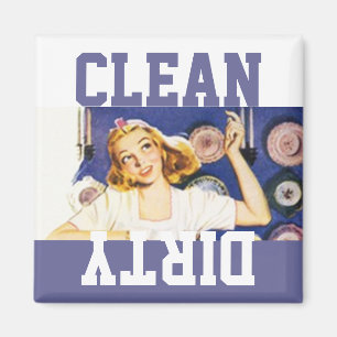 Magneet Retro Happy Homemaker Vaatwasser