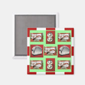 Magneet ~ RETRO KEUKEN Mid-Century Chrome Checkers (Voorkant / Achterkant)