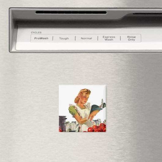 Magneet ~ RETRO KEUKEN Mid-Century Home Canning (Insitu (Vaatwasser))