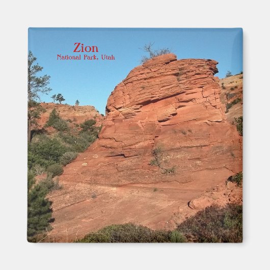 Magneet: Rode rots in Zion Magneet (Voorkant)