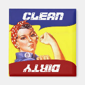 Magneet  Rosie de Riveter Vaatwasser Flip (Voorkant)