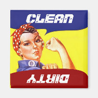 Magneet Rosie de Riveter Vaatwasser Flip