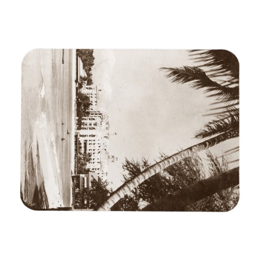 Magneet Roze Paleis Waikiki Beach WWII R&R (Horizontaal)