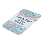 Magneet roze save the date (Linkerzijde)