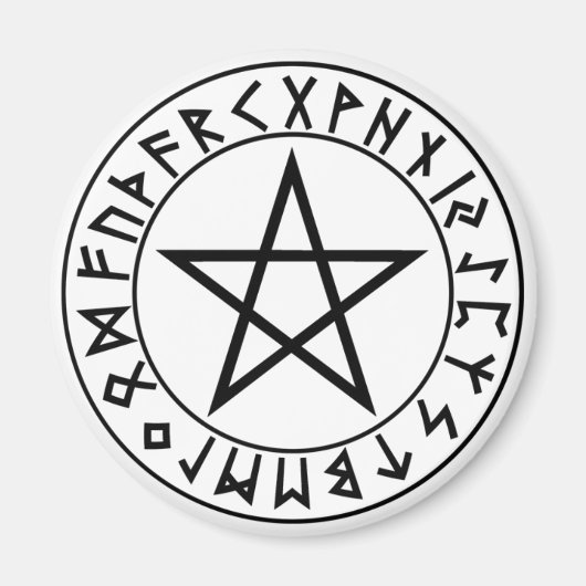 magneet Rune Pentacle (Voorkant)