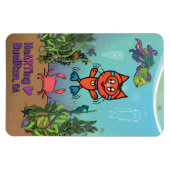 Magneet - Scuba kat - Buellton.Art (Horizontaal)