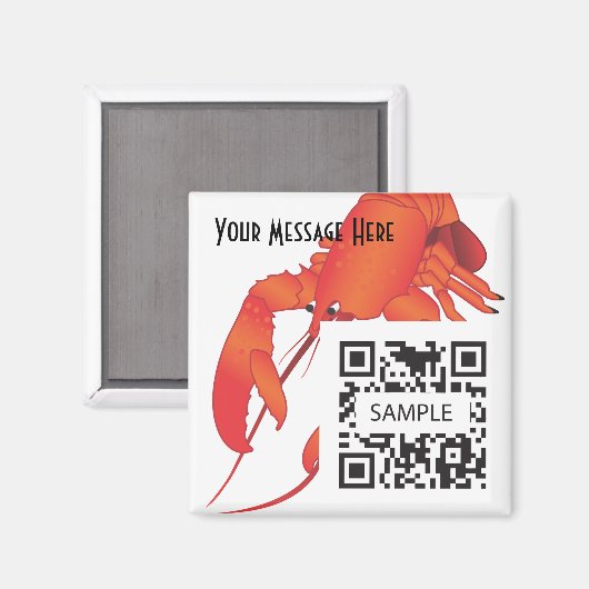 Magneet Sjabloon kreeft (Voorkant / Achterkant)