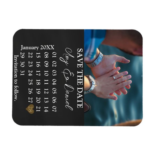 Magneet Sla de Datumkalender op (Horizontaal)