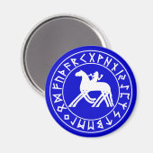 Magneet Sleipnir Shield op zwart (Voorkant / Achterkant)