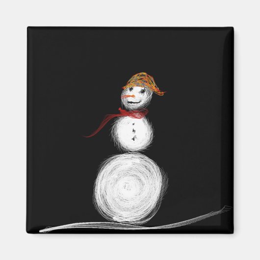 magneet sneeuwman (Voorkant)